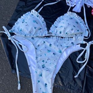 Two piece floral bikini